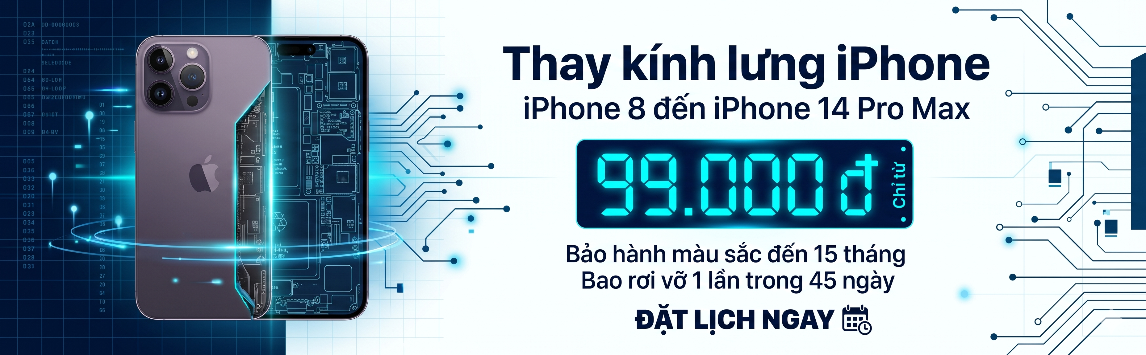 Kính lưng iPhone chỉ 99,000